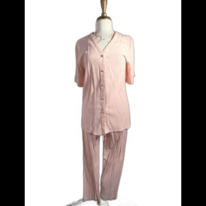 C. B. Collections Pant Suit Size M 80's Vintage Two Piece Soft Feminine